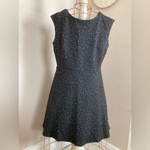 Gray Leopard Print Loft Dress